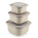 Food Storage Containers Set 3 Pcs